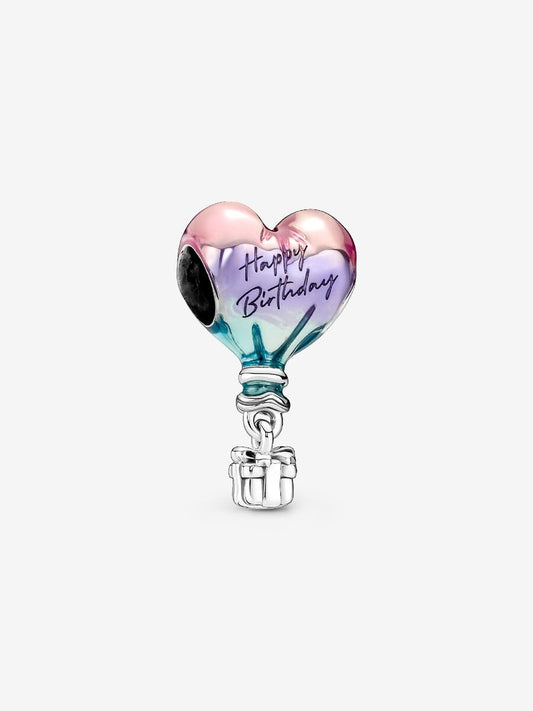 Happy Birthday Hot Air Balloon Charm