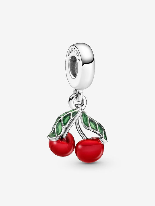 Asymmetrical Cherry Fruit Dangle Charm